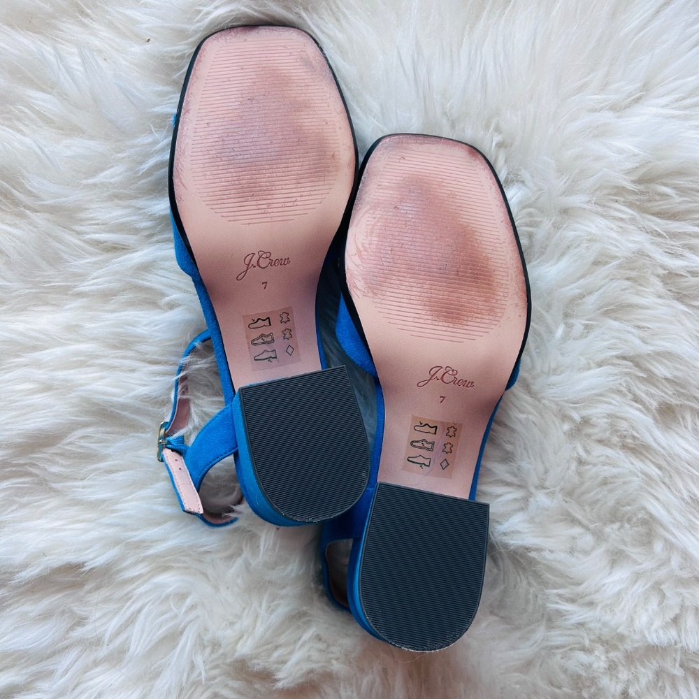 J.Crew Dylan Block-heel Sandals in Suede - Picture 6 of 6